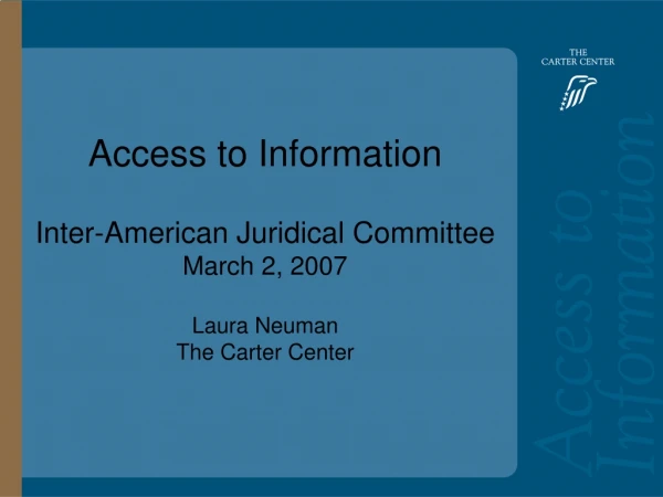 Access to Information: Bolivia