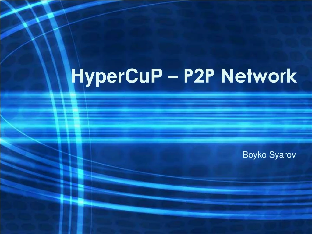 hypercup p2p network