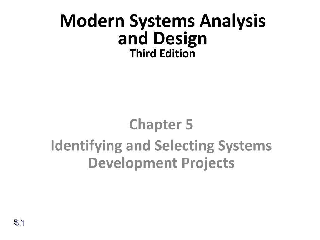 modern systems analysis and design third edition