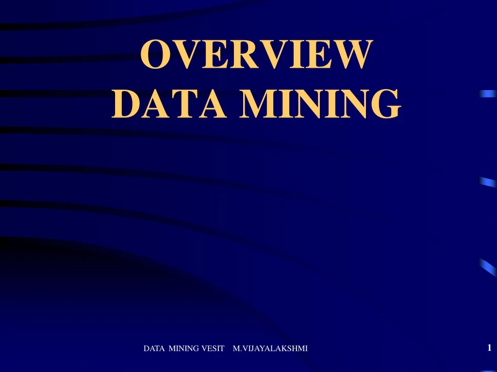 overview data mining