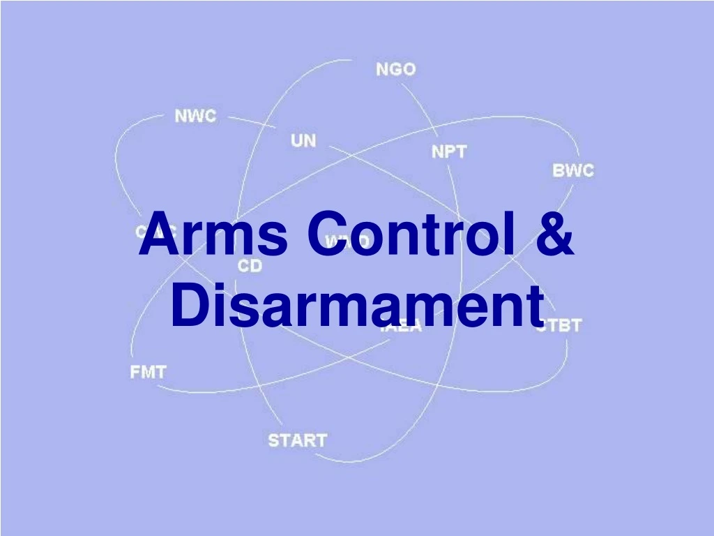 arms control disarmament