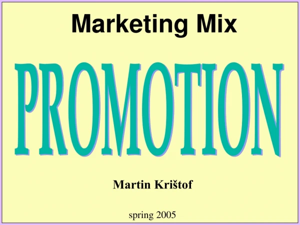 Marketing Mix