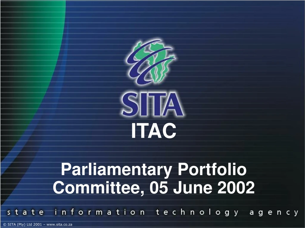 itac parliamentary portfolio committee 05 june