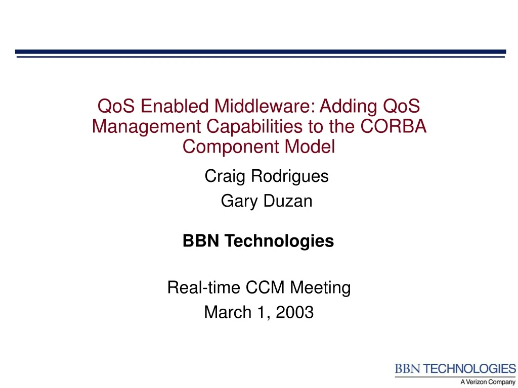 qos enabled middleware adding qos management capabilities to the corba component model