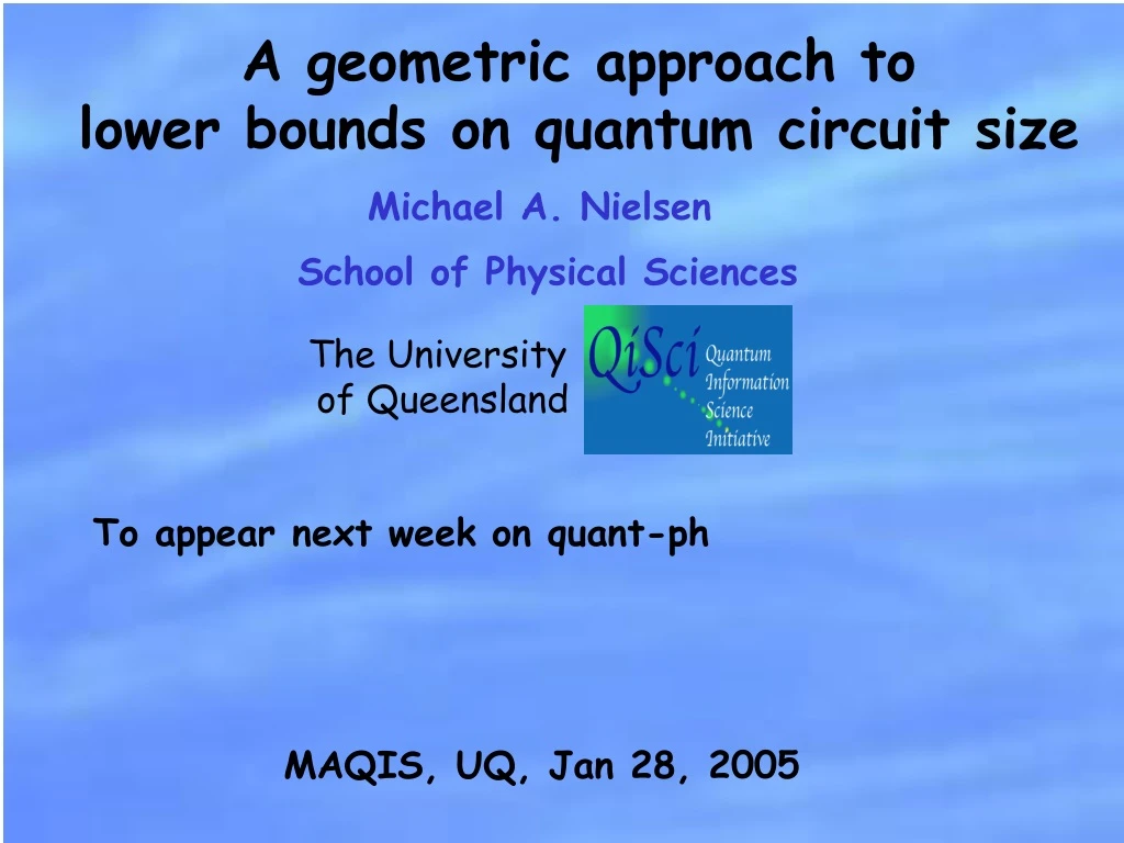 a geometric approach to lower bounds on quantum