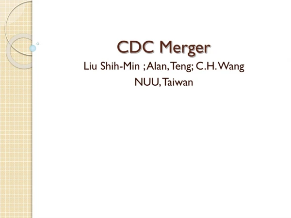 CDC Merger