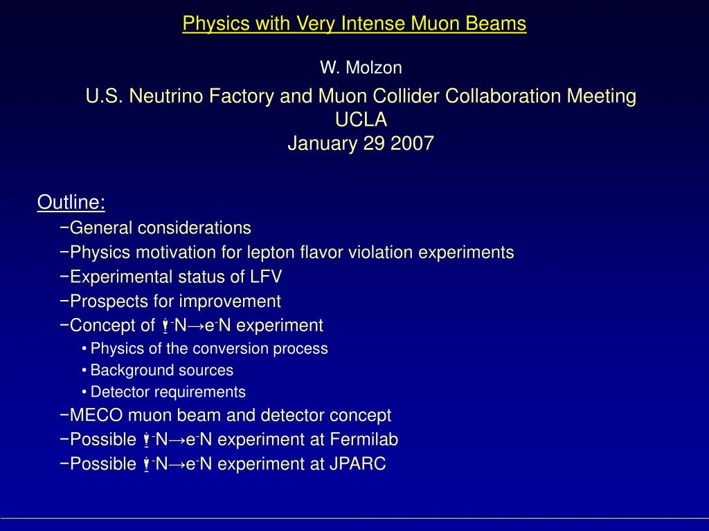 physics with very intense muon beams