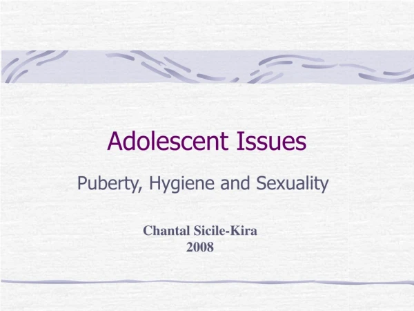 Adolescent Issues