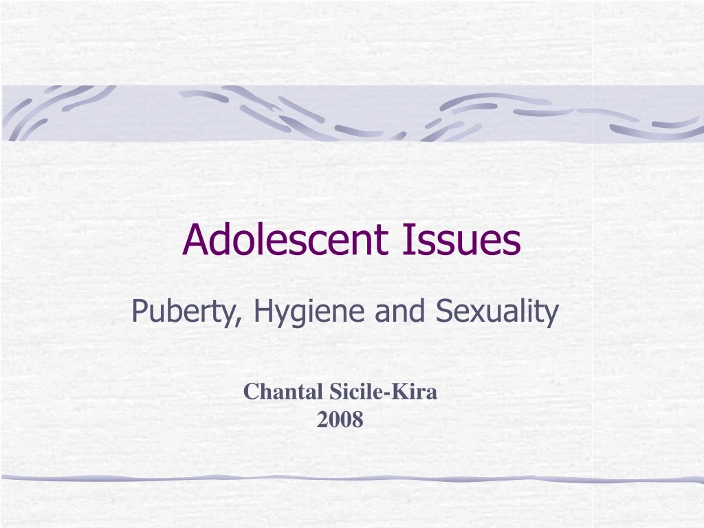 adolescent issues