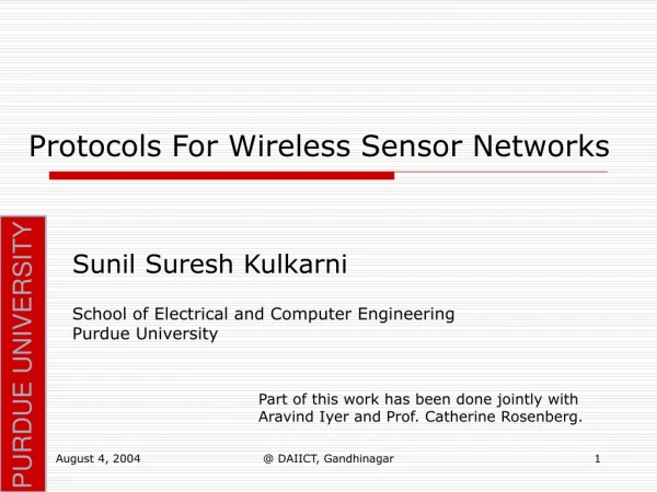 Protocols For Wireless Sensor Networks