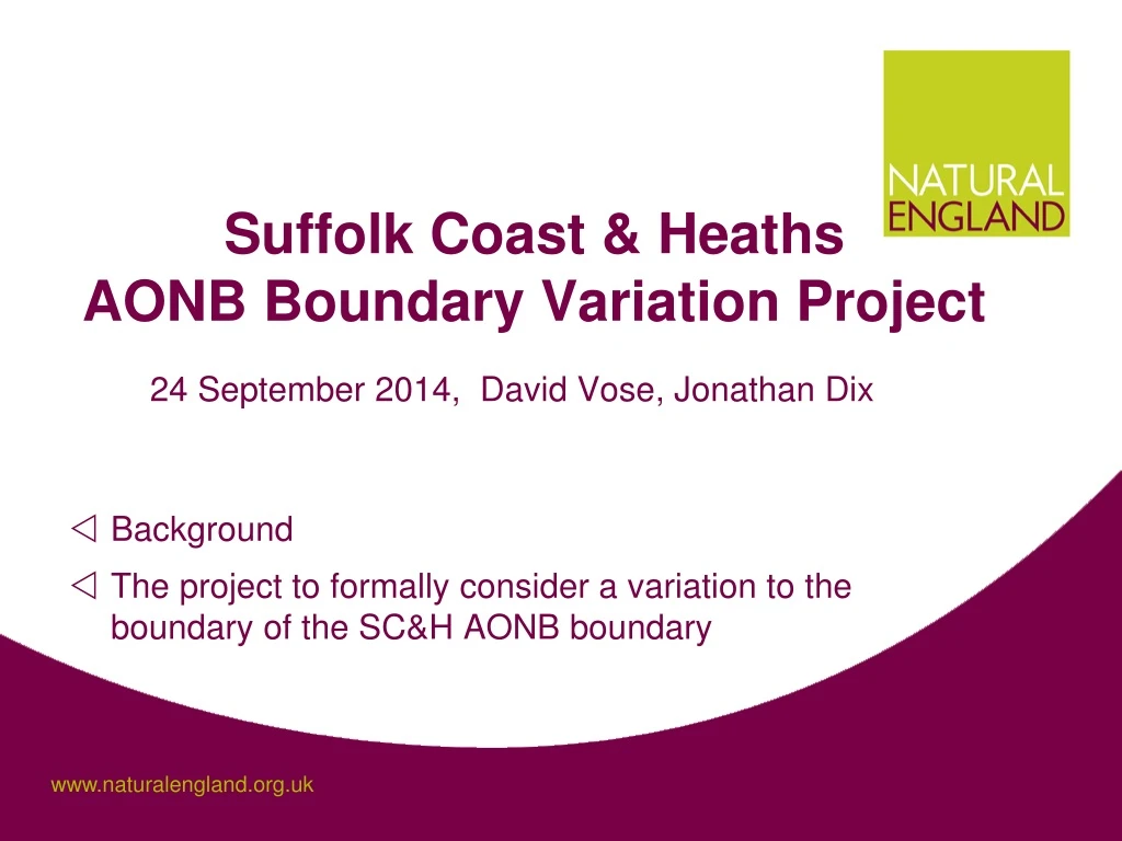 suffolk coast heaths aonb boundary variation project