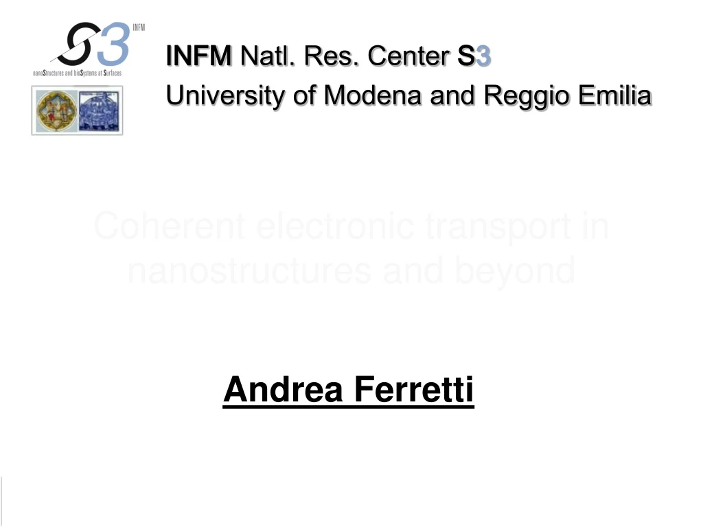 coherent electronic transport in nanostructures and beyond