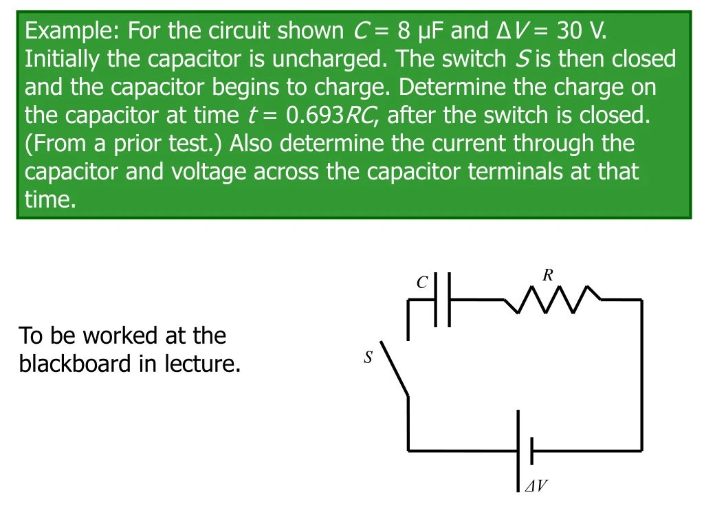 example for the circuit shown
