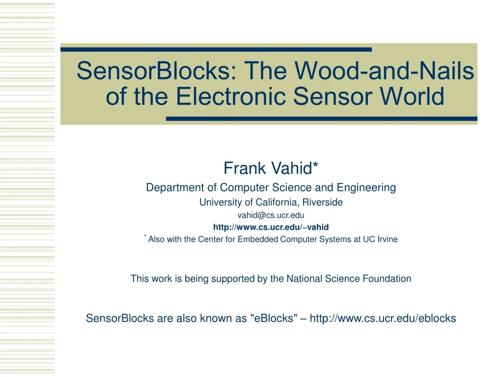 sensorblocks the wood and nails of the electronic sensor world
