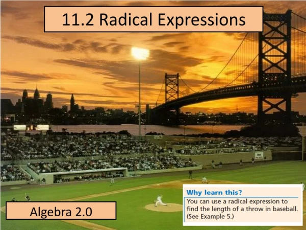 11.2 Radical Expressions