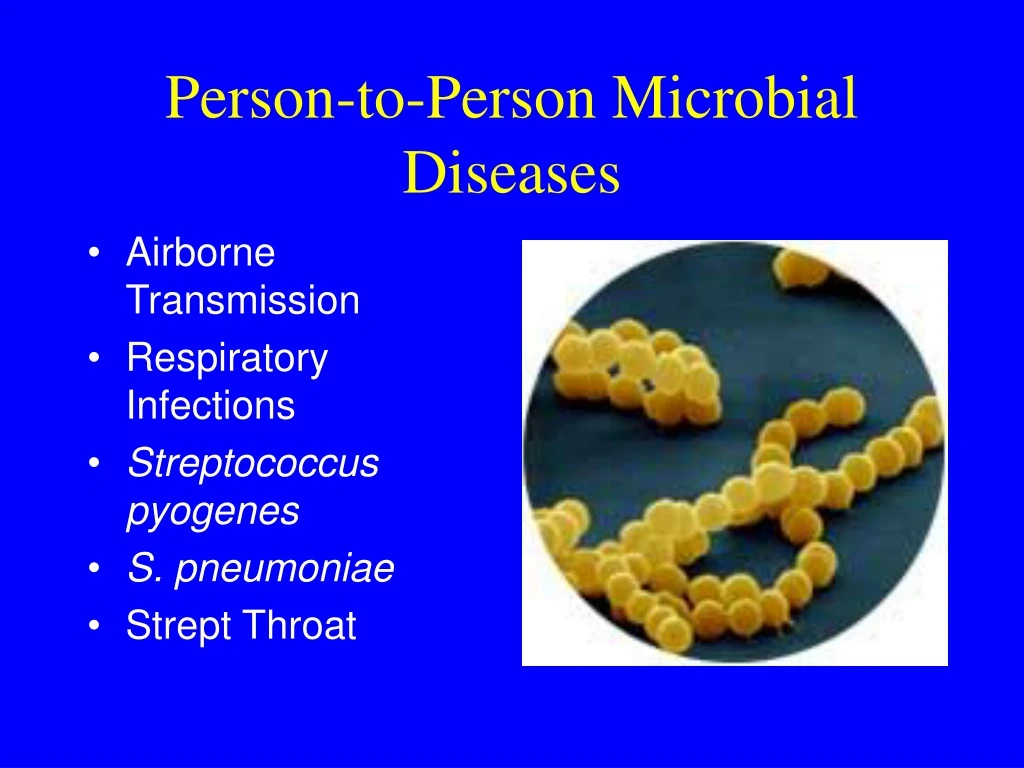 person to person microbial diseases