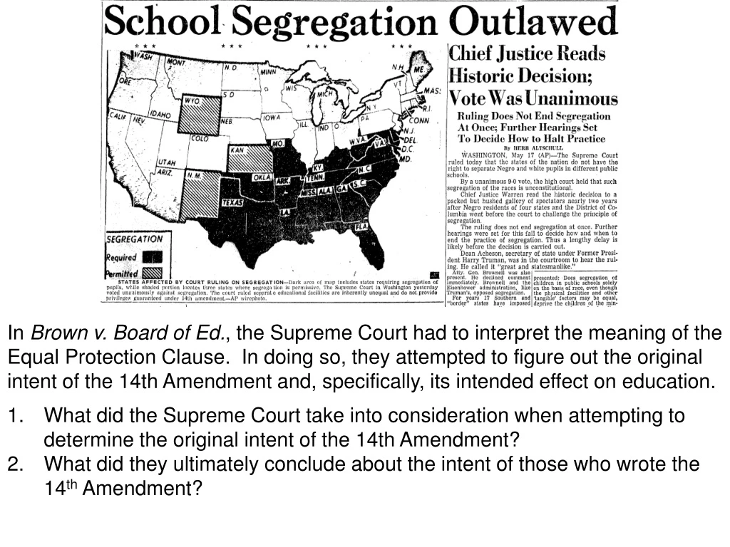 in brown v board of ed the supreme court