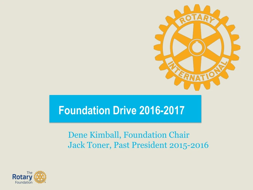 foundation drive 2016 2017 dene kimball