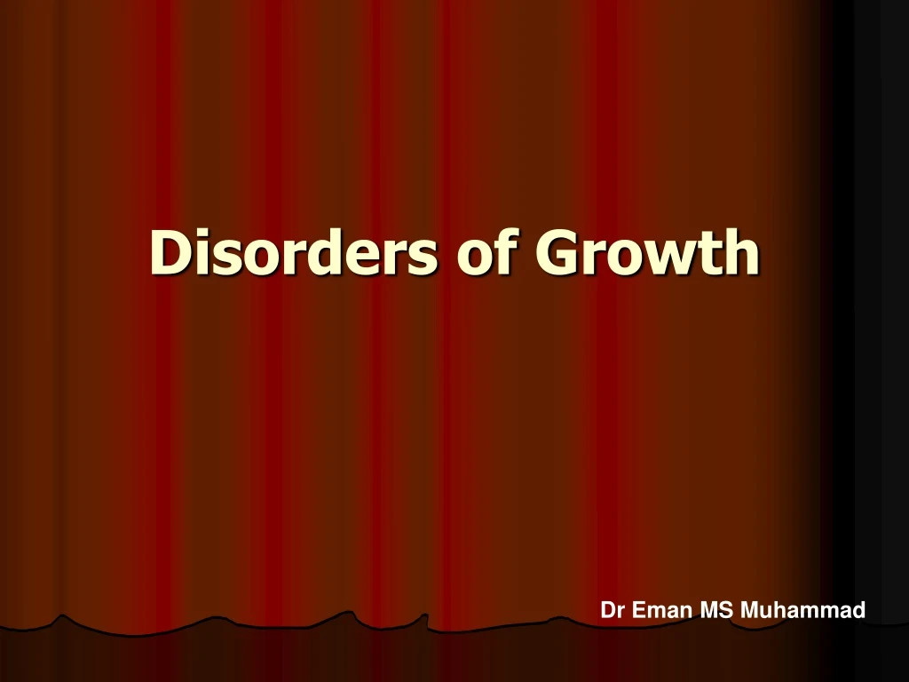 disorders of growth