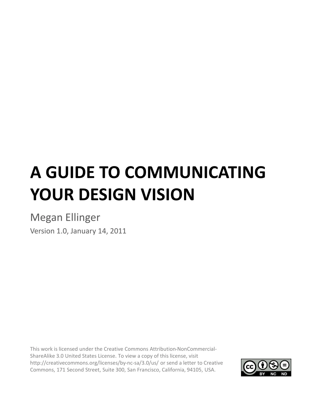 a guide to communicating your design vision