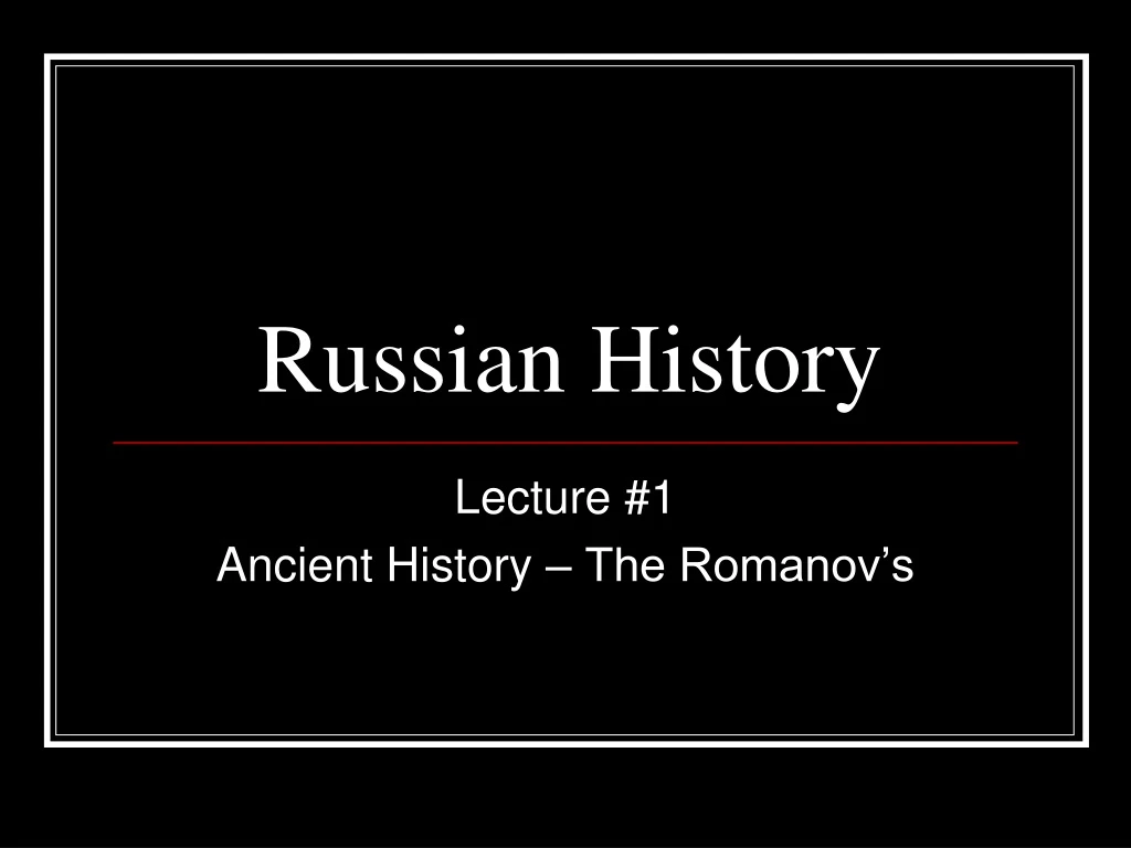 russian history