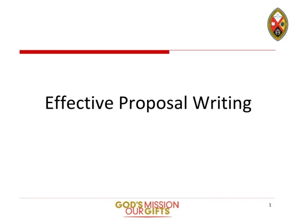 Effective Proposal Writing