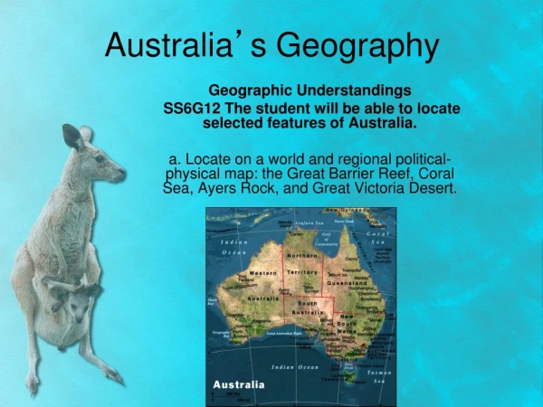 Australia ’ s Geography