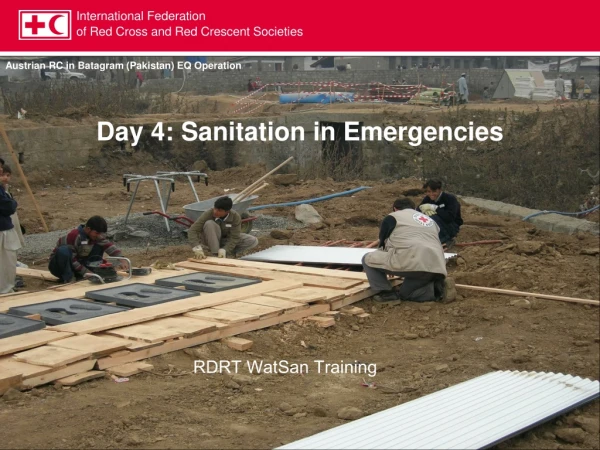Day 4: Sanitation in Emergencies