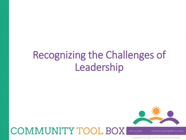 Recognizing the Challenges of Leadership