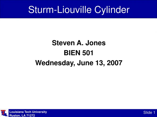 Sturm-Liouville Cylinder