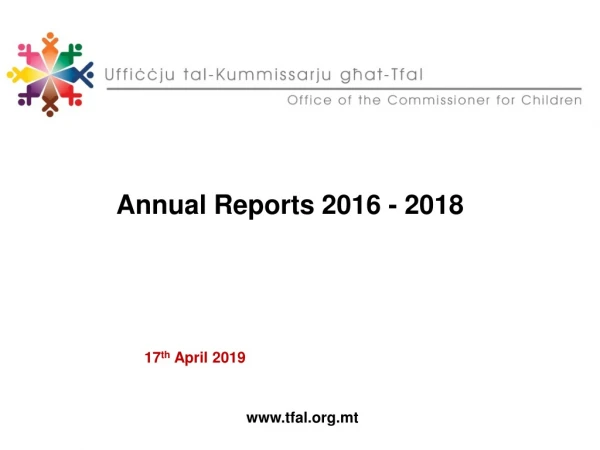 Annual Reports 2016 - 2018