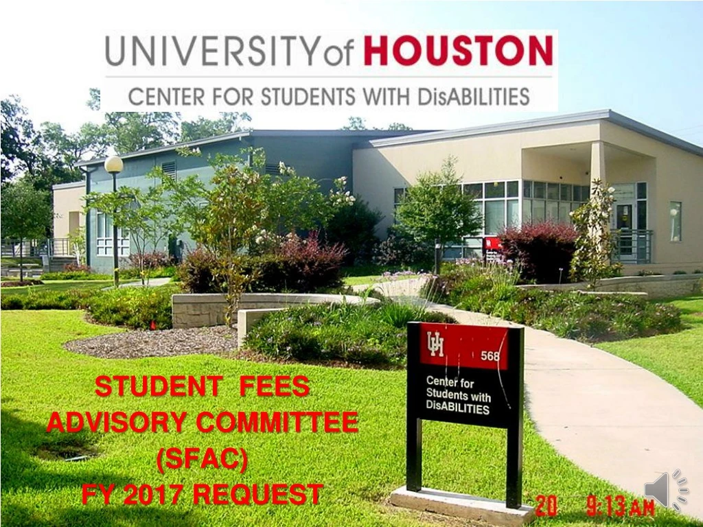 student fees advisory committee sfac fy 2017 request