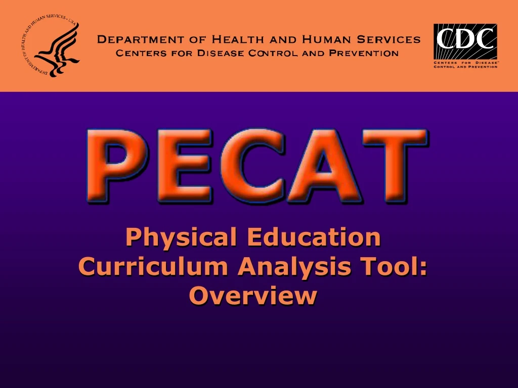 physical education curriculum analysis tool overview