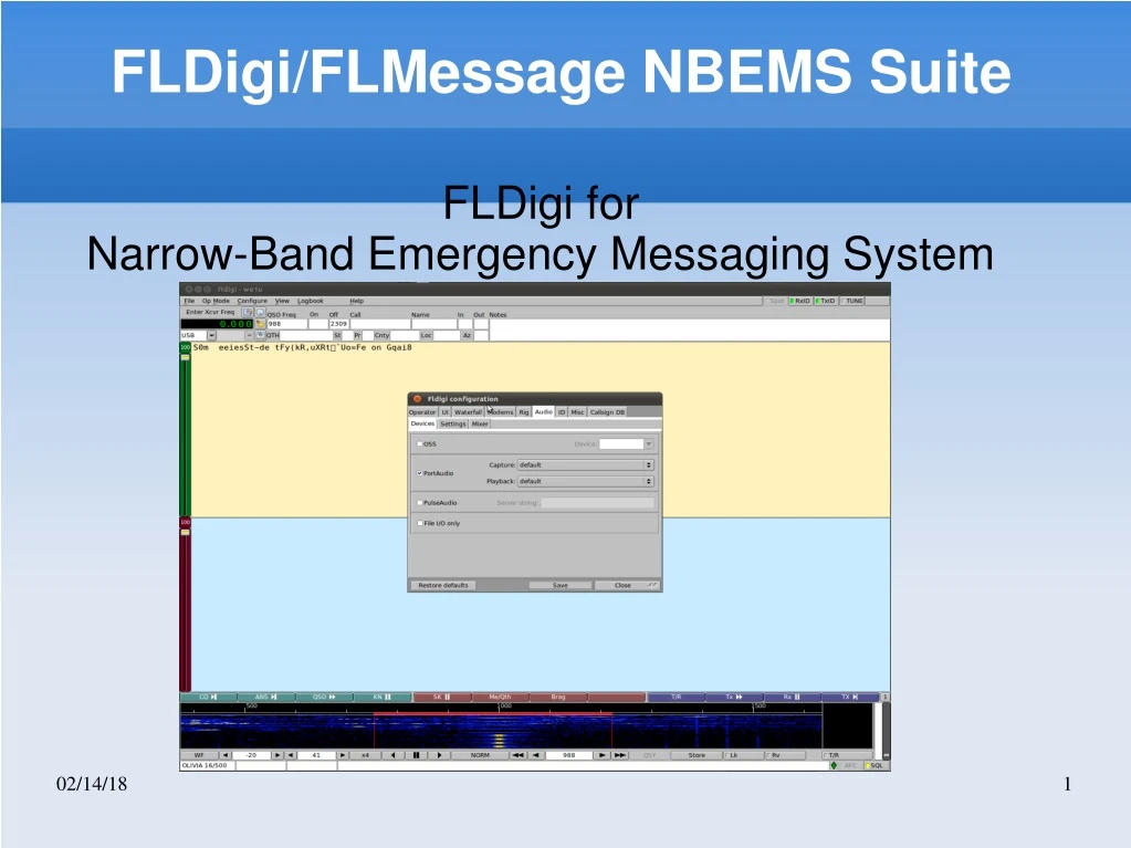 fldigi flmessage nbems suite