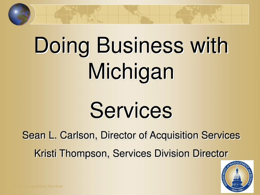 doing business with michigan services sean