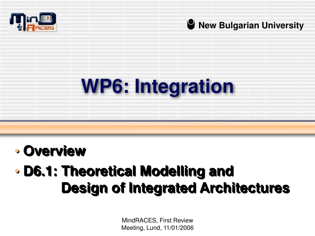 wp6 integration