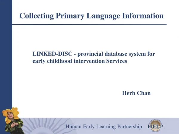 Collecting Primary Language Information