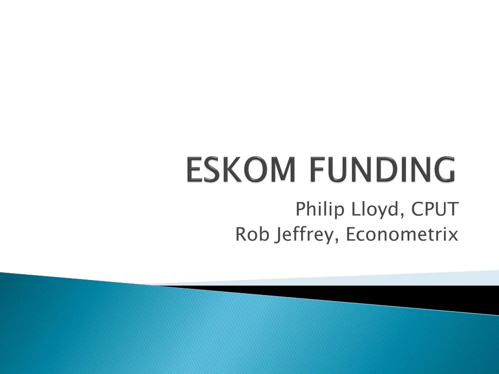 eskom funding