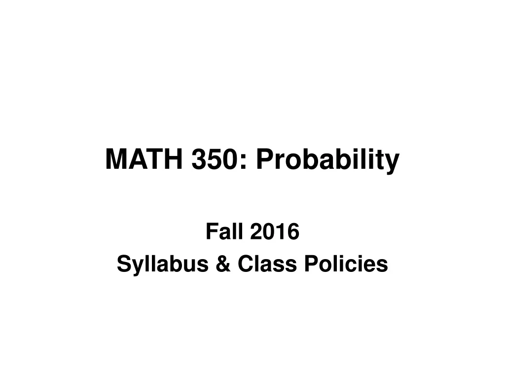 math 350 probability