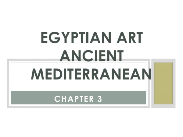 Egyptian Art Ancient Mediterranean