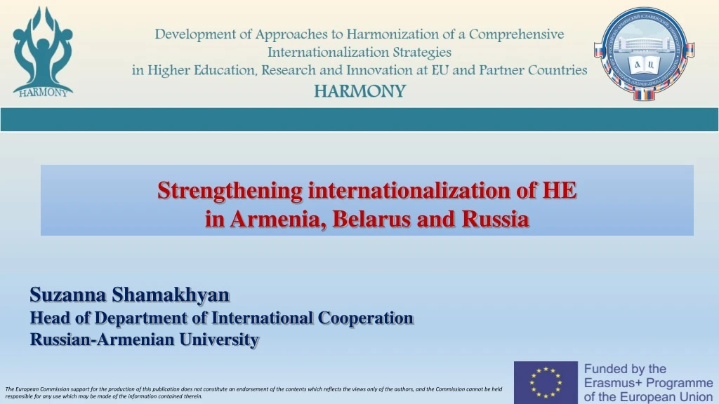 strengthening internationalization