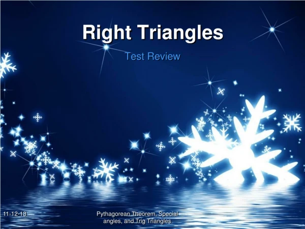 Right Triangles