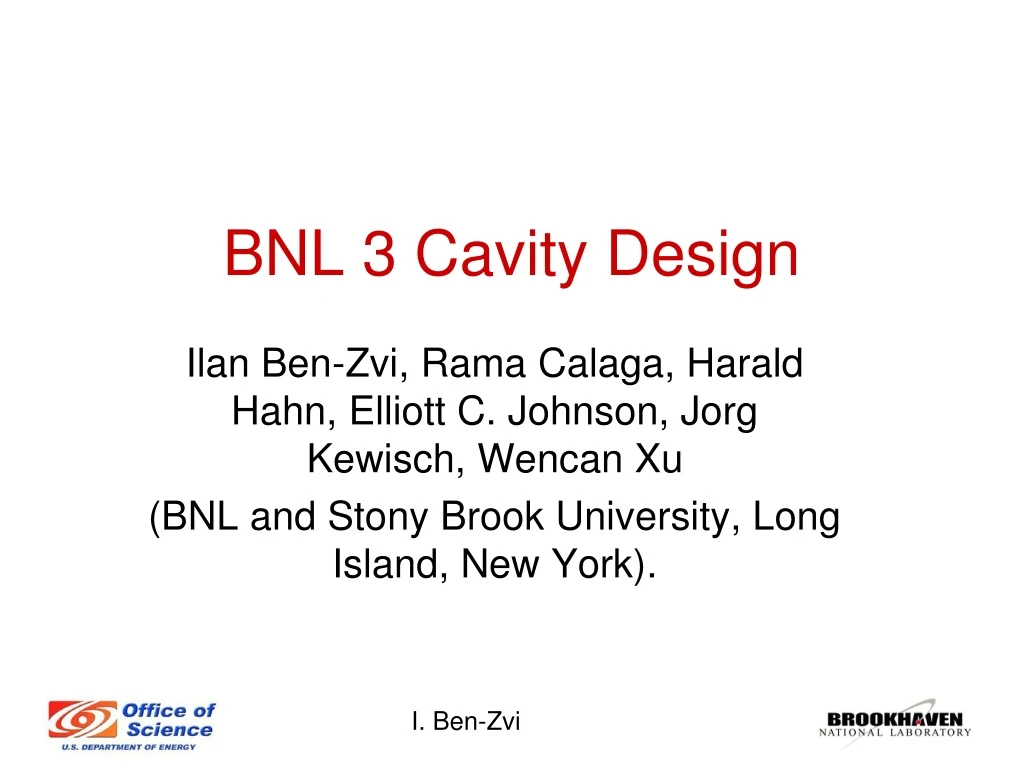 bnl 3 cavity design