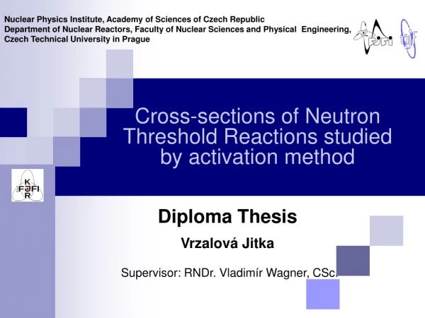 Cross-sections of Neutron Threshold Reactions studied by activation method
