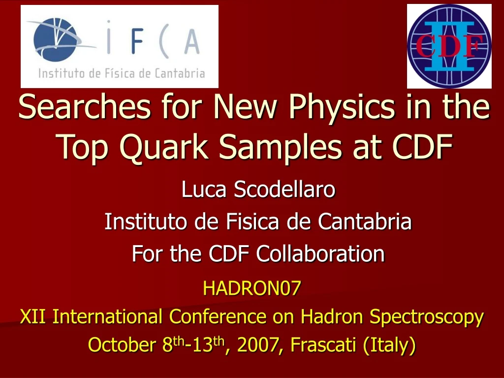 searches for new physics in the top quark samples at cdf