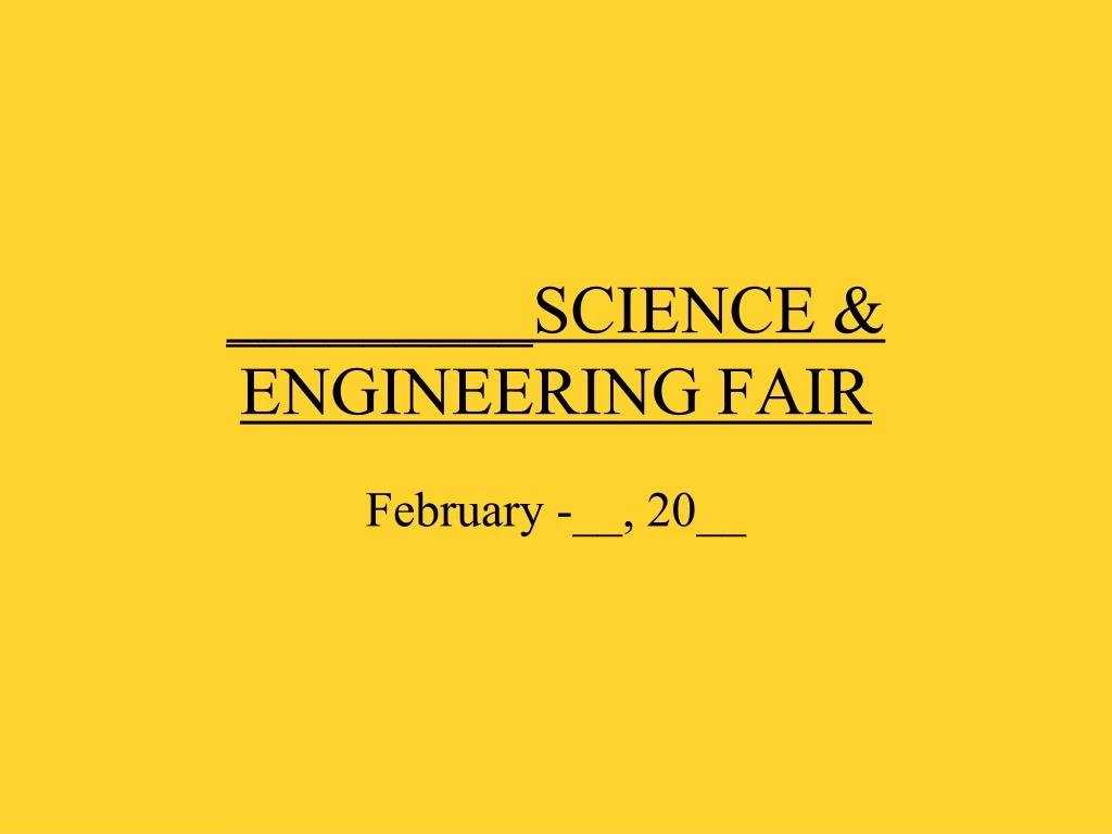 science engineering fair