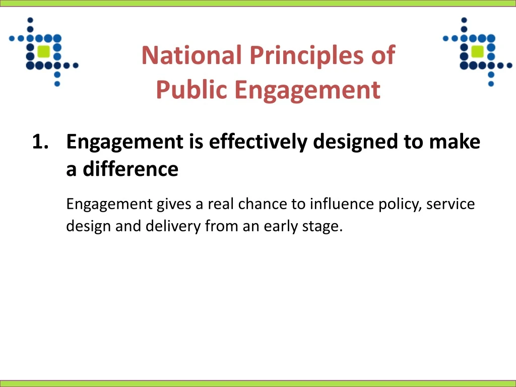 national principles of public engagement