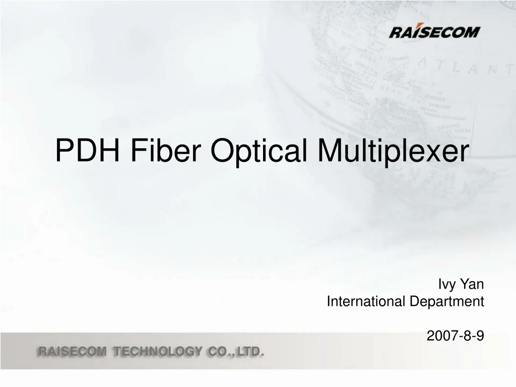 pdh fiber optical multiplexer