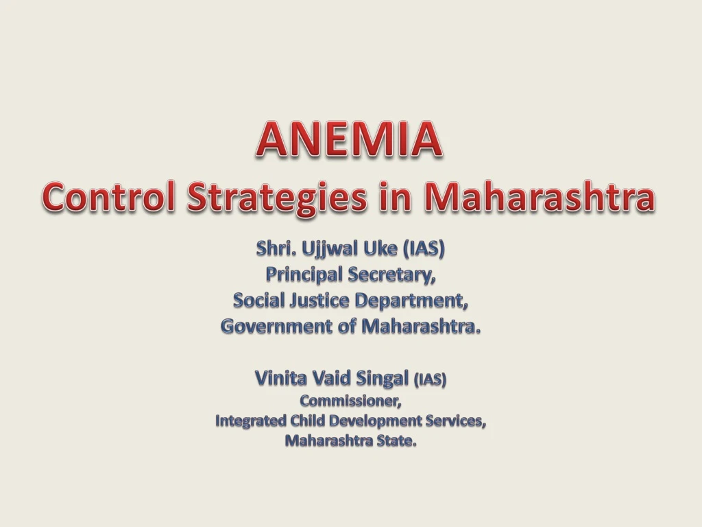 anemia control strategies in maharashtra