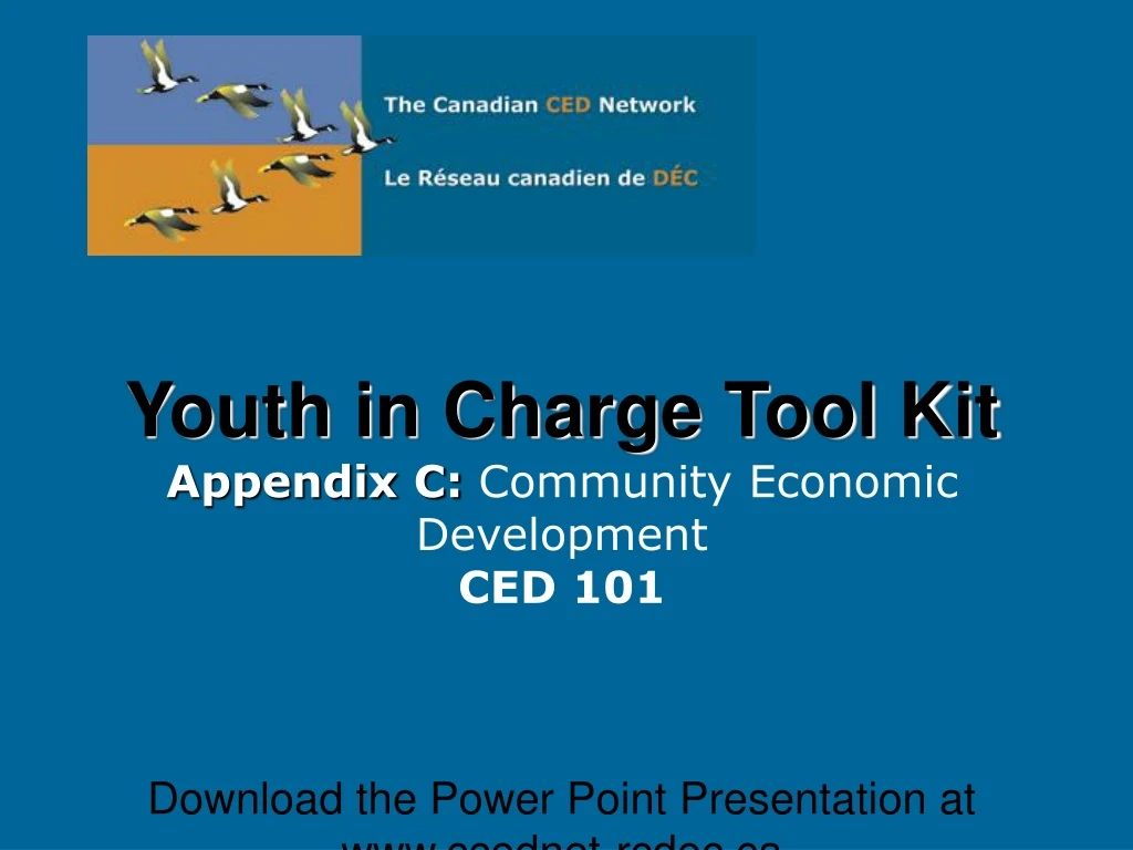 youth in charge tool kit appendix c community